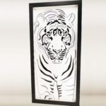 Tigre de papier - Cadre Paper Art
