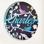 Cadre lumineux personnalisable - Oiseaux sur la branche