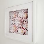 Design Flowers Red - Cadre Paper Art
